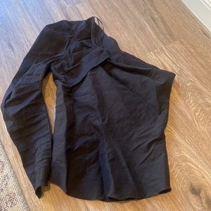 Zara black one shoulder top
